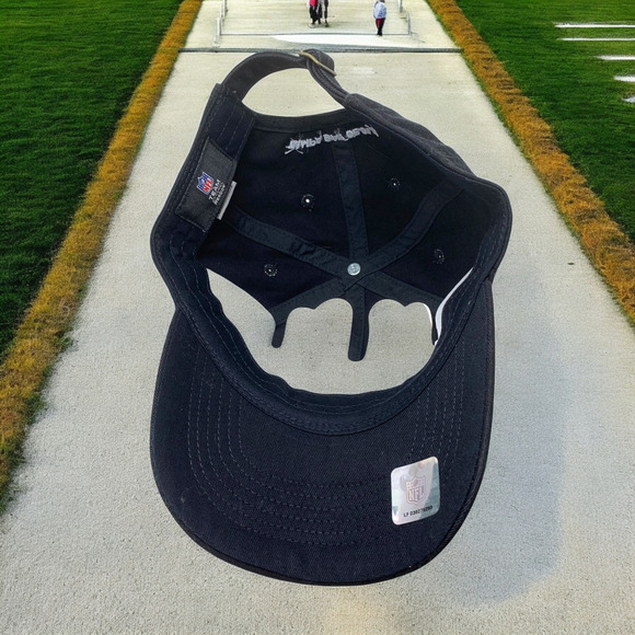 NEW Superbowl 43 XLIII Black Strapback Dad Hat Cap Embroidered Reebok NFL 2009 - Picture 7 of 9